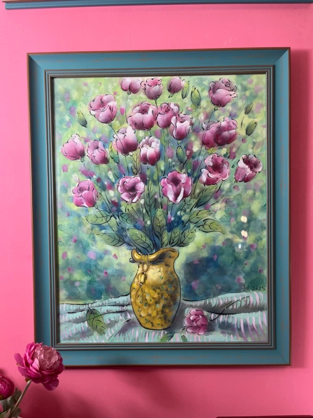 70.花卉主题 49*59cm外框 装饰画