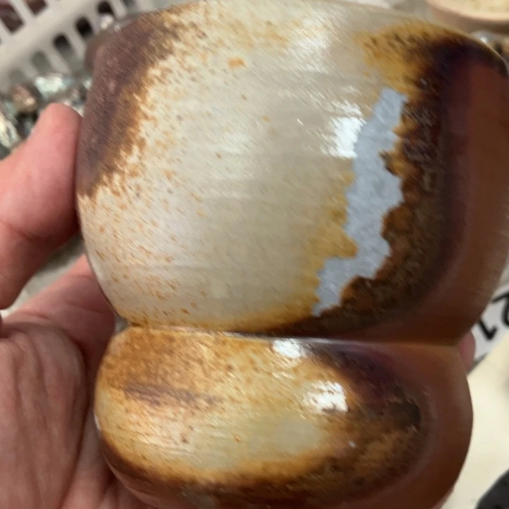 柴烧茶具茶杯大放漏