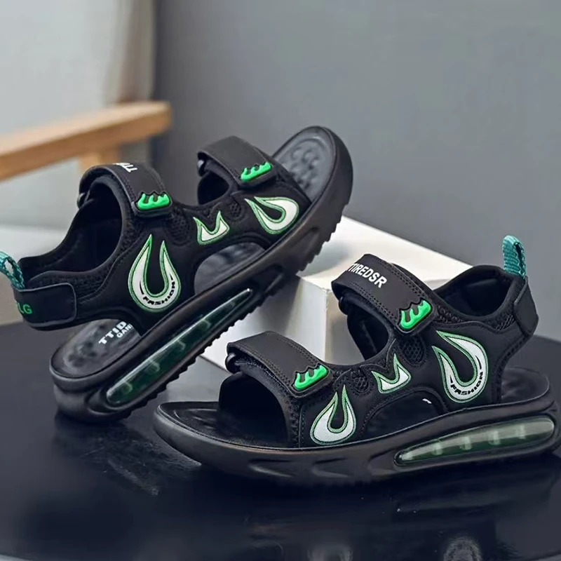 时尚男童运动沙滩鞋夏季凉鞋儿童休闲男孩中大童防滑