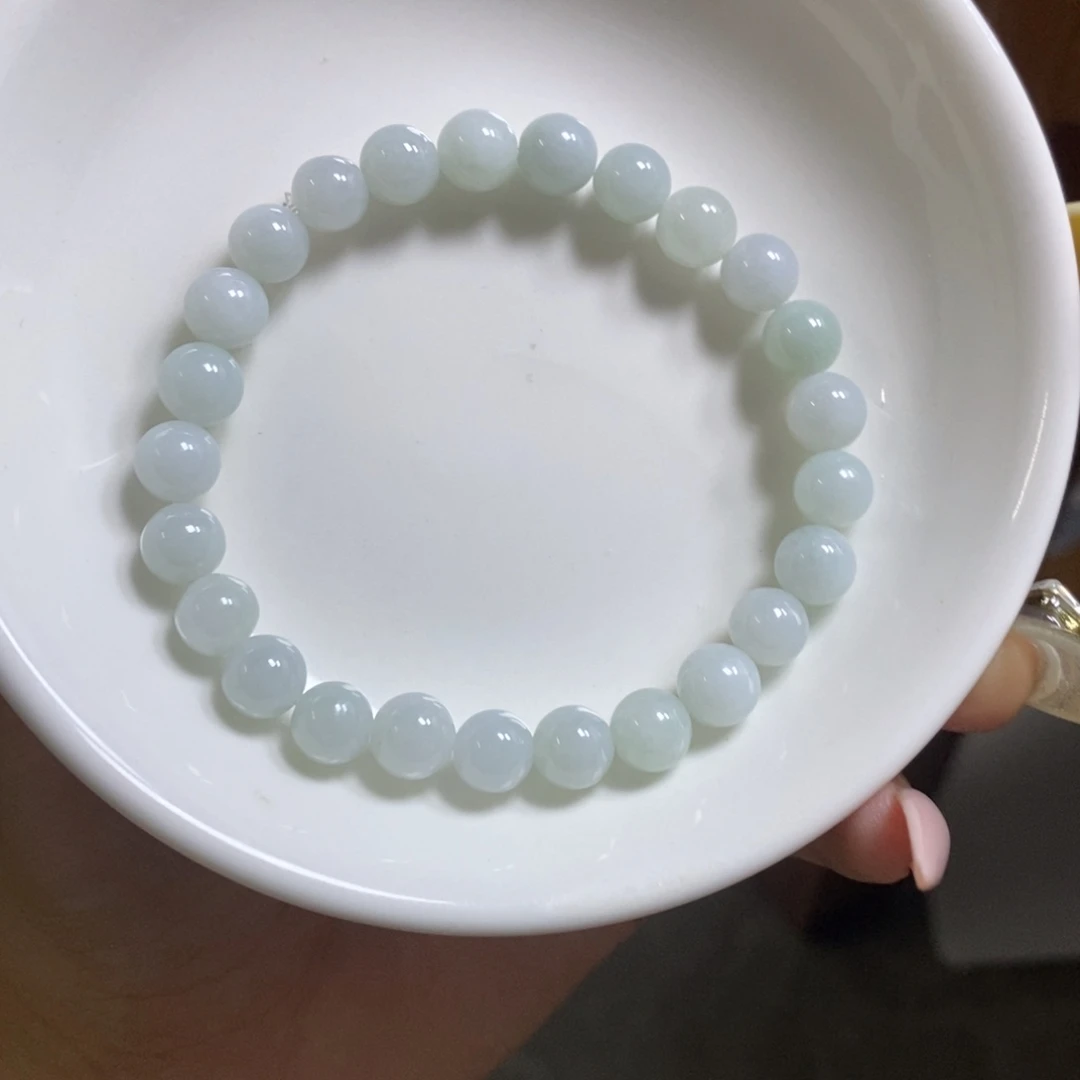 翡翠未镶嵌手链晴底卡7