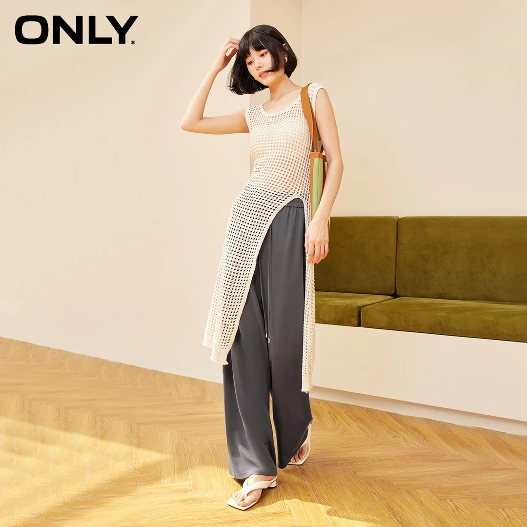 ONLY2025春季新款设计感时尚气质开叉合身H版连衣裙女|124146006