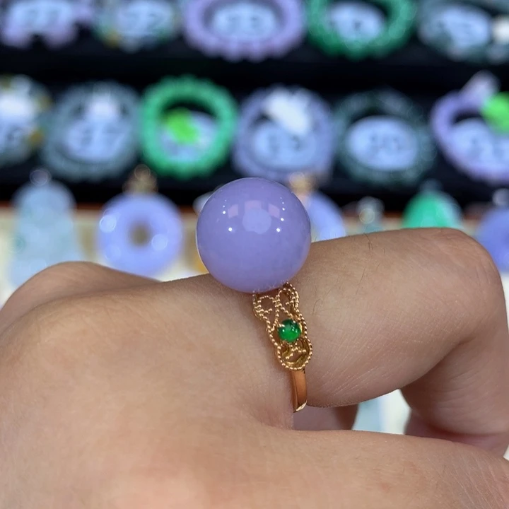 18K金镶嵌手链翡翠翡翠