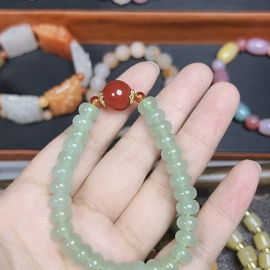 合金手链石英质玉东陵玉手串