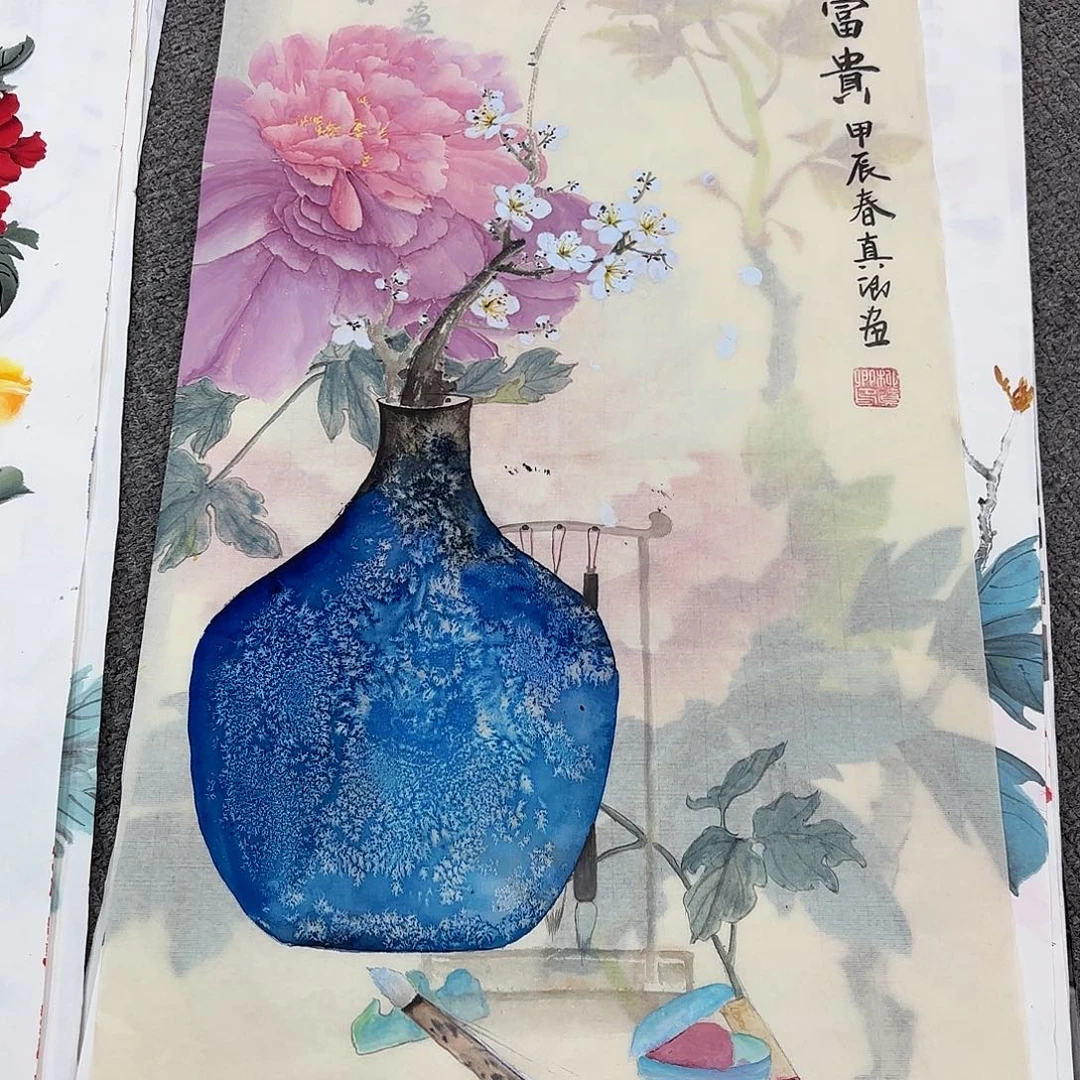 国画国画作品多次入选国内外