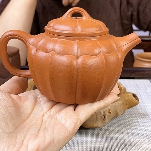 紫砂茶壶s***花宜兴紫砂小红泥