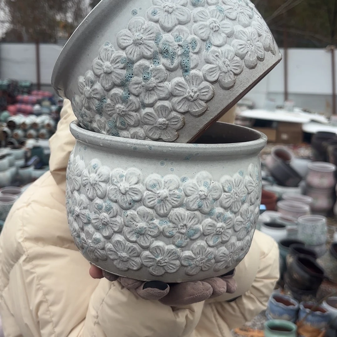 口径20高度14两个花花