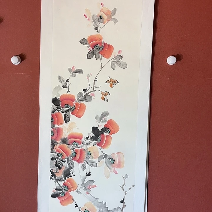 国画听兰老师花鸟