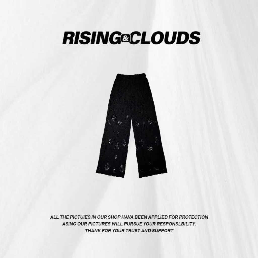 RISING&CLOUDS莎莎【夜蕾织】深圳南油原创刺绣镂空休闲裤060257