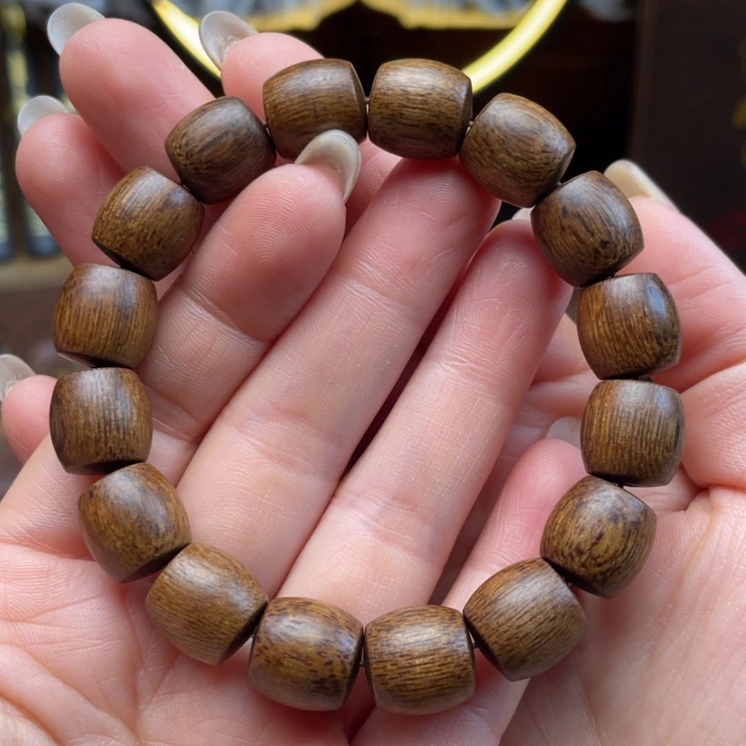 沉香手串越南芽庄白棋楠1.2单圈