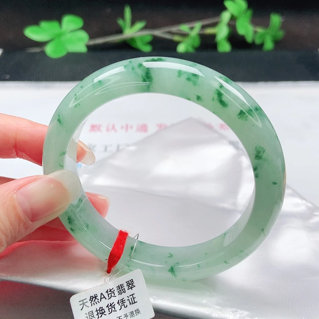 未镶嵌手镯翡翠58圈
