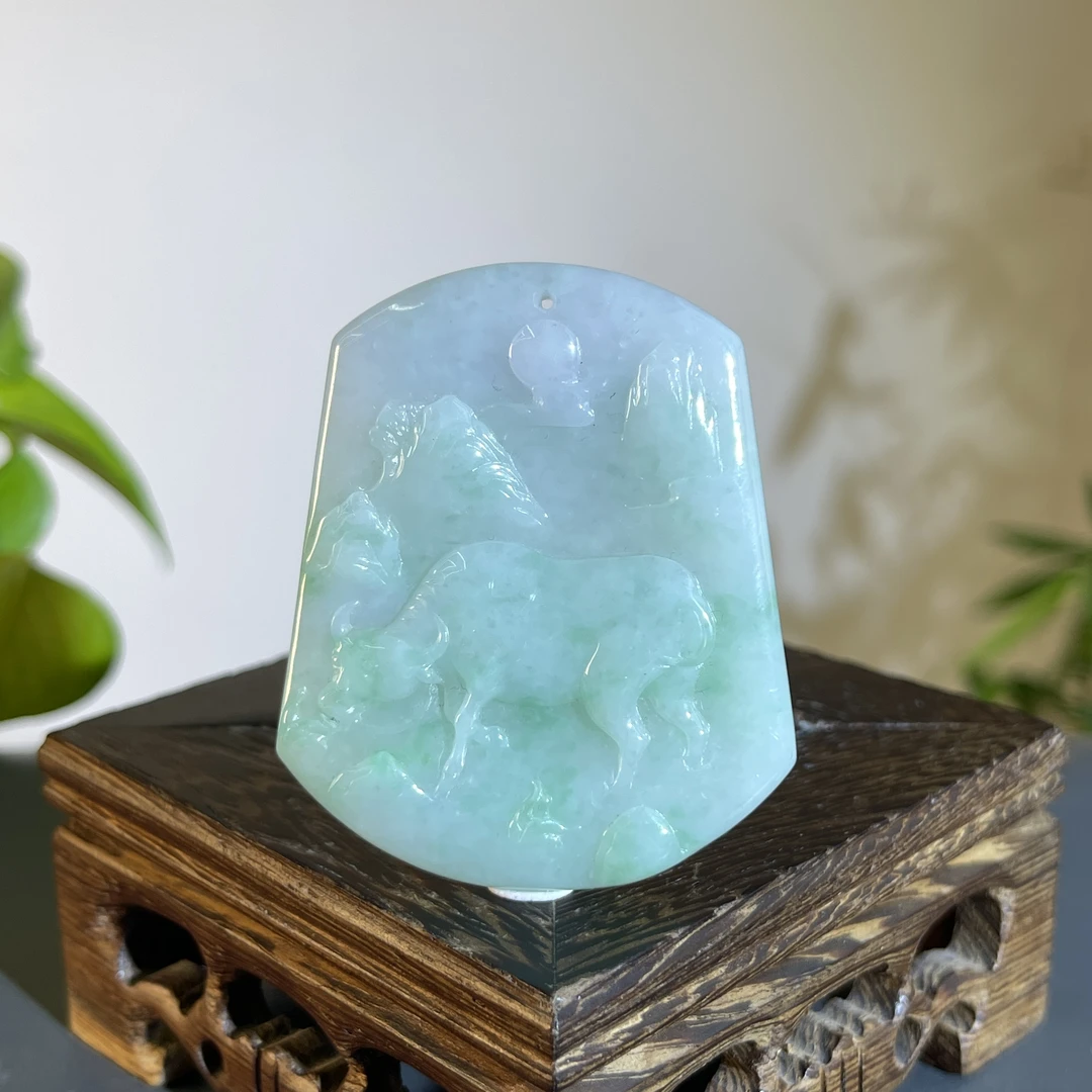 JCW24-74 天然翡翠缅甸A货 扭转乾坤