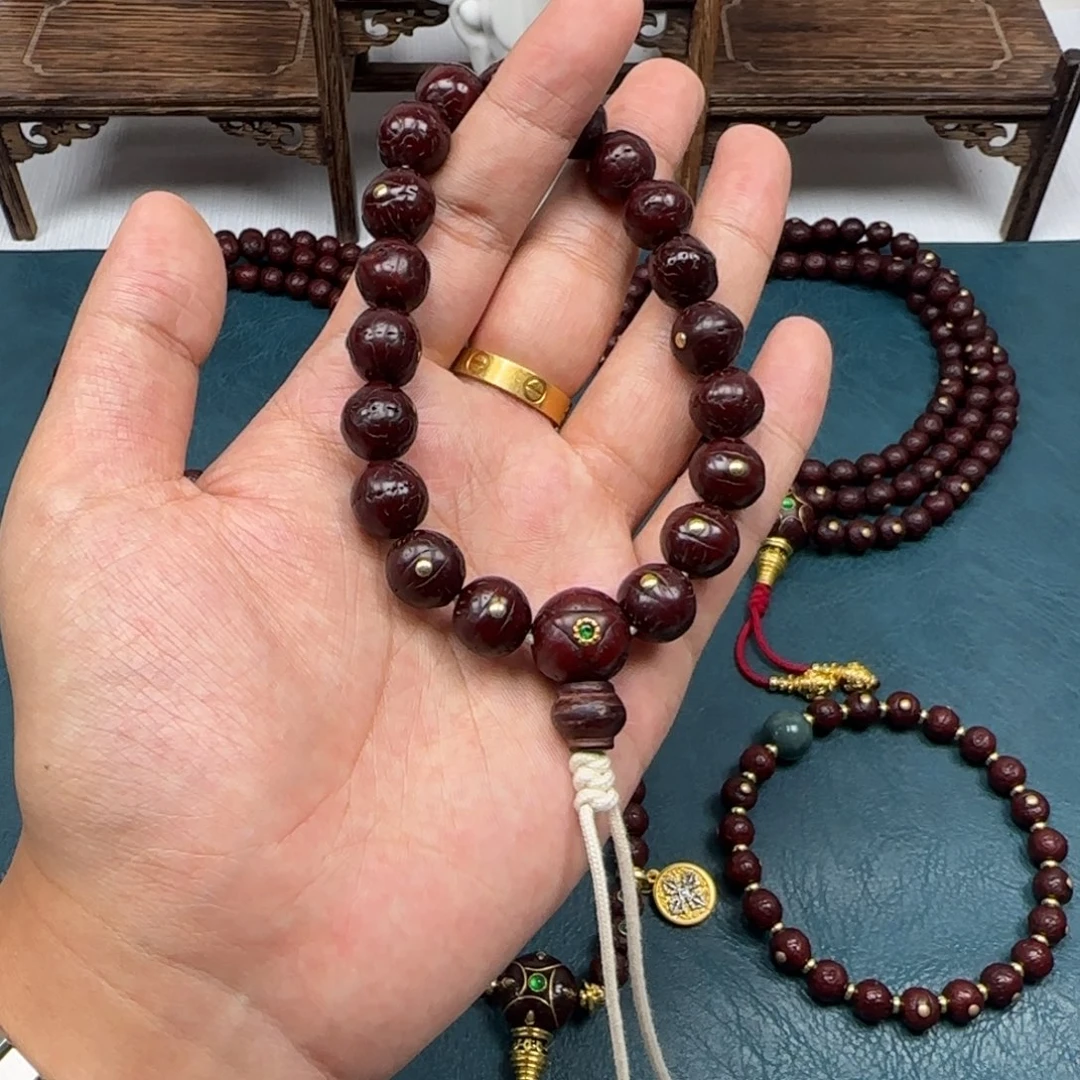 凤眼菩提吊坠凤眼金钉手持12+