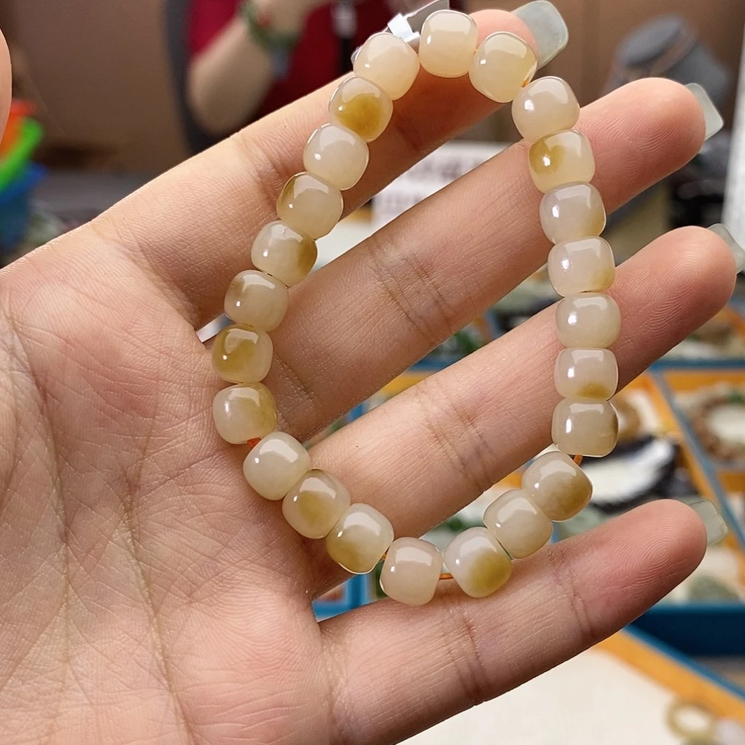 未镶嵌手串和田玉w21孤品