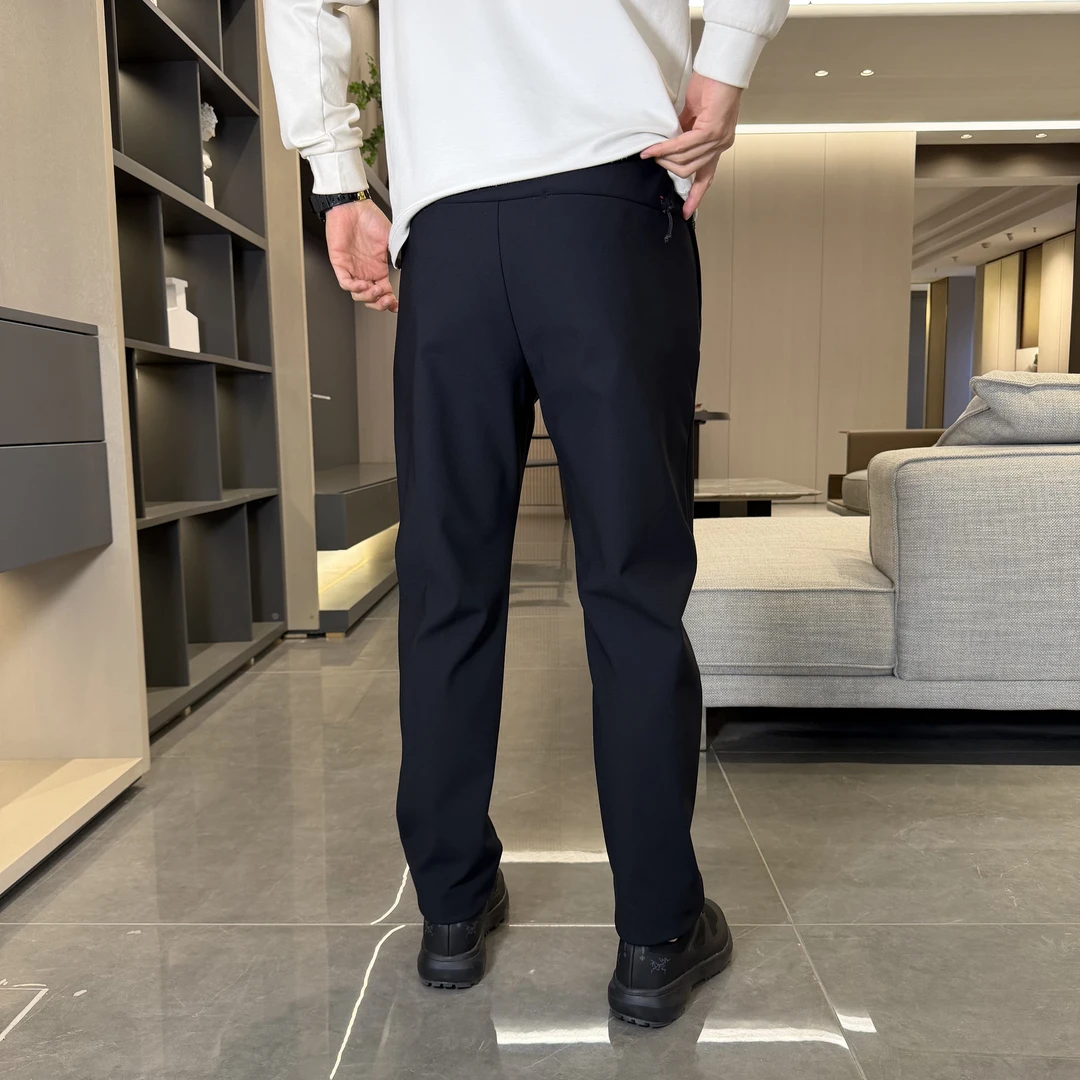 冬季加绒加厚保暖男士冲锋裤修身休闲裤百搭运动登山户外软壳