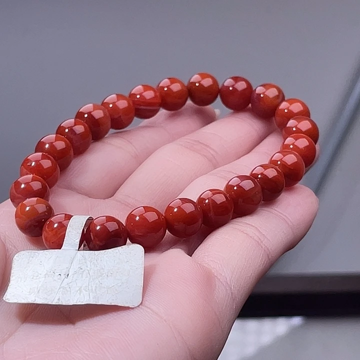 南红玛瑙合金手链7122