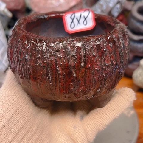粗陶花盆手工花盆制作