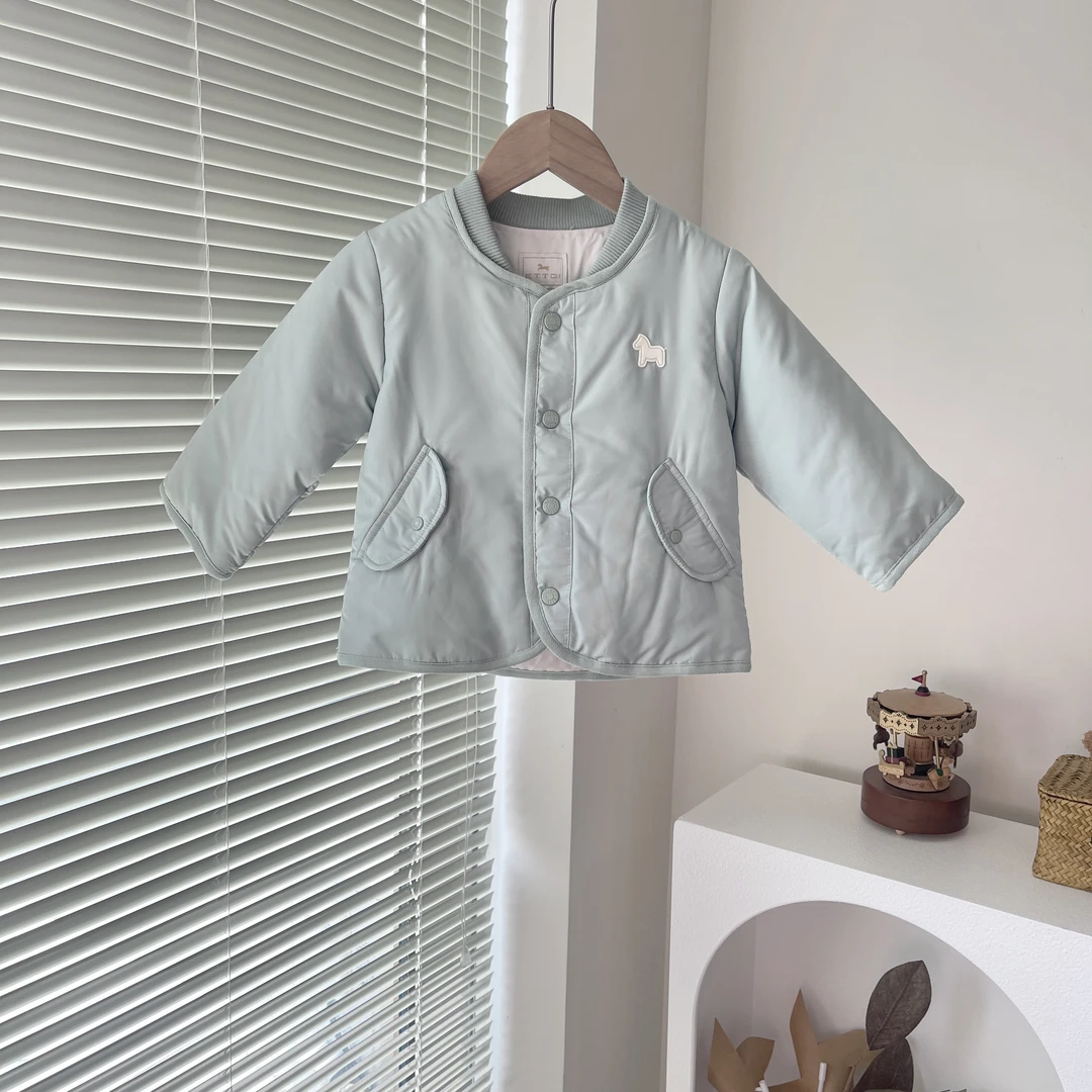 韩单 小马家 25春款 高级薄荷绿 百搭棒球服外套