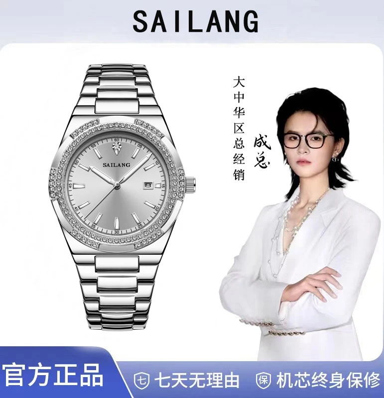 【成总专属】纵横四海系列高级灰男士腕表6606-05银灰