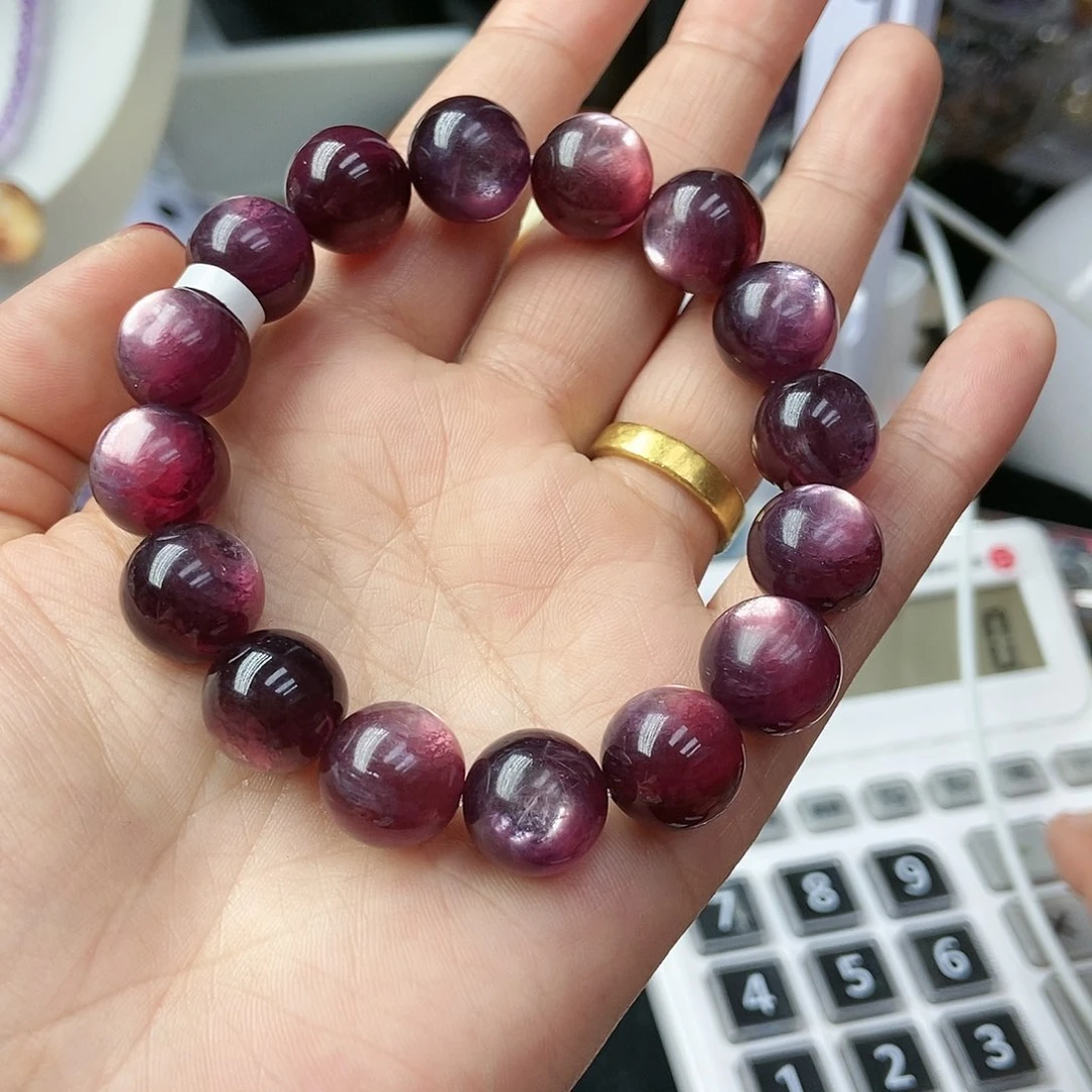 水晶手串未镶嵌熙**?紫哩云母