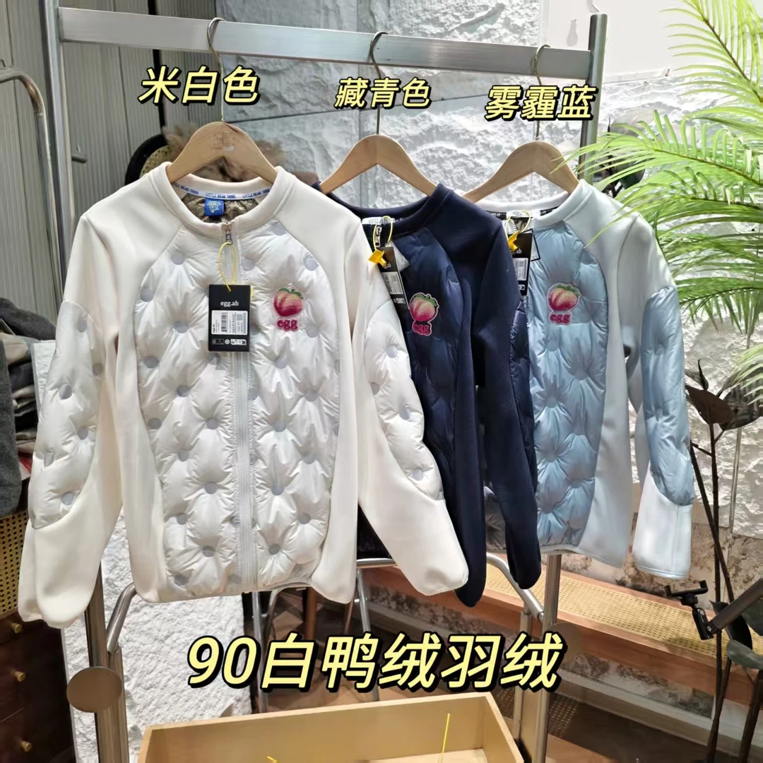 90白鸭绒【羽绒服】韩国egg.ab女士冬季外套 6195