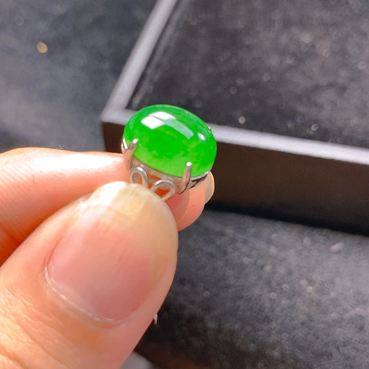 【闪购商品】翡翠银S925镶嵌颈饰翡翠