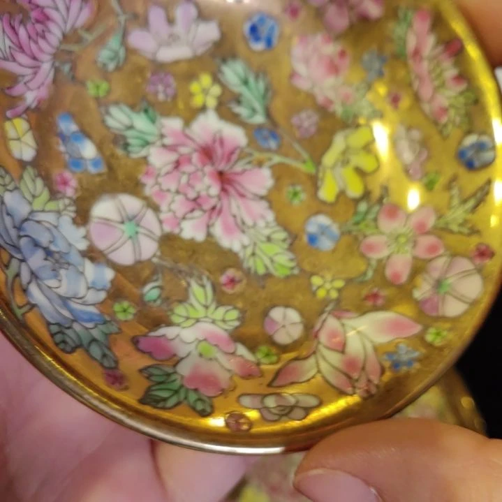 木景德镇金万花直径10小蝶