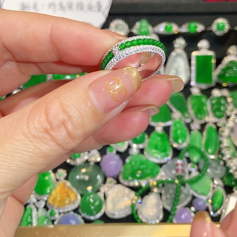 【闪购商品】翡翠戒指未镶嵌天然翡翠