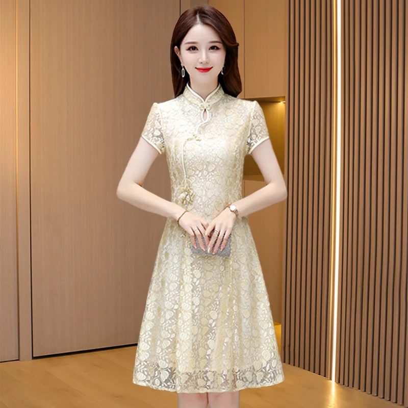 【可蓓儿】新中式国风高考旗袍2025新款夏时尚洋气改良复古爆款裙子