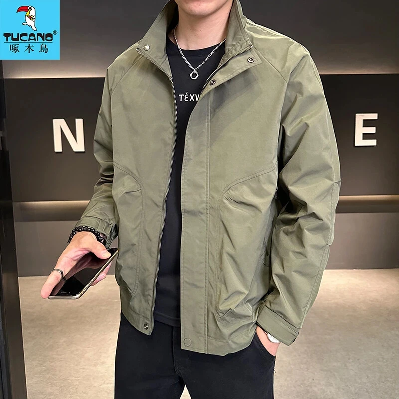 TUCANO/啄木鳥春秋新款男士立领夹克外套潮流时尚百搭休闲上衣