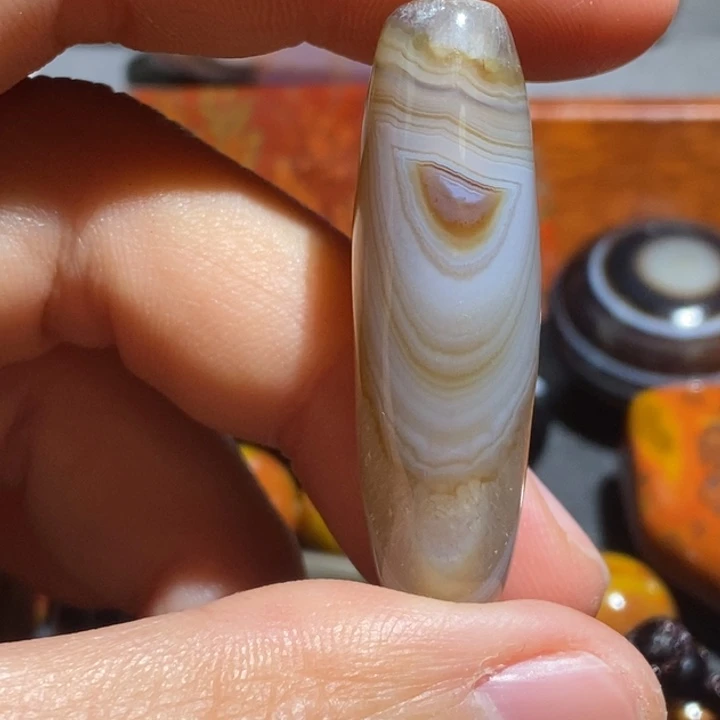 玛瑙/玉髓钛钢颈饰