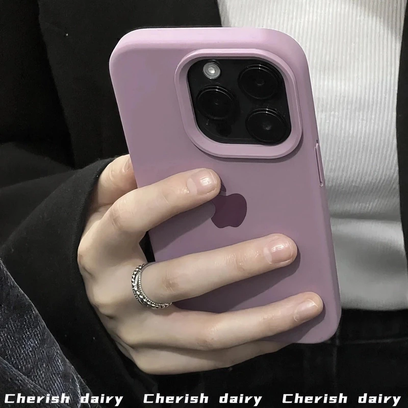 黑加仑适用iPhone16pro max手机壳液态硅胶苹果15pro/13/12软壳14