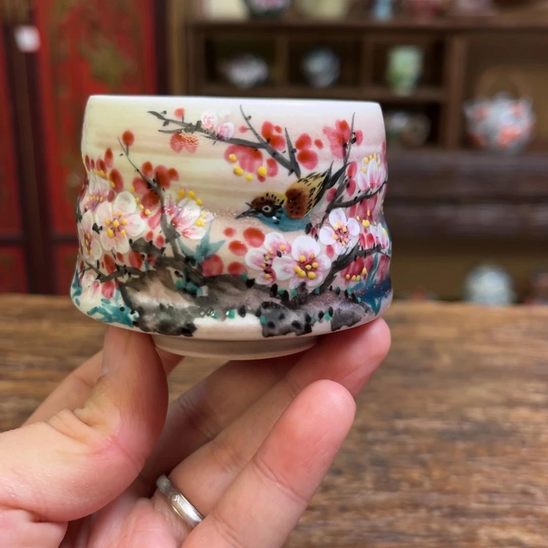 柴烧手工手绘陶瓷