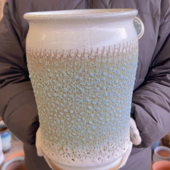 紫砂花盆高31口20————