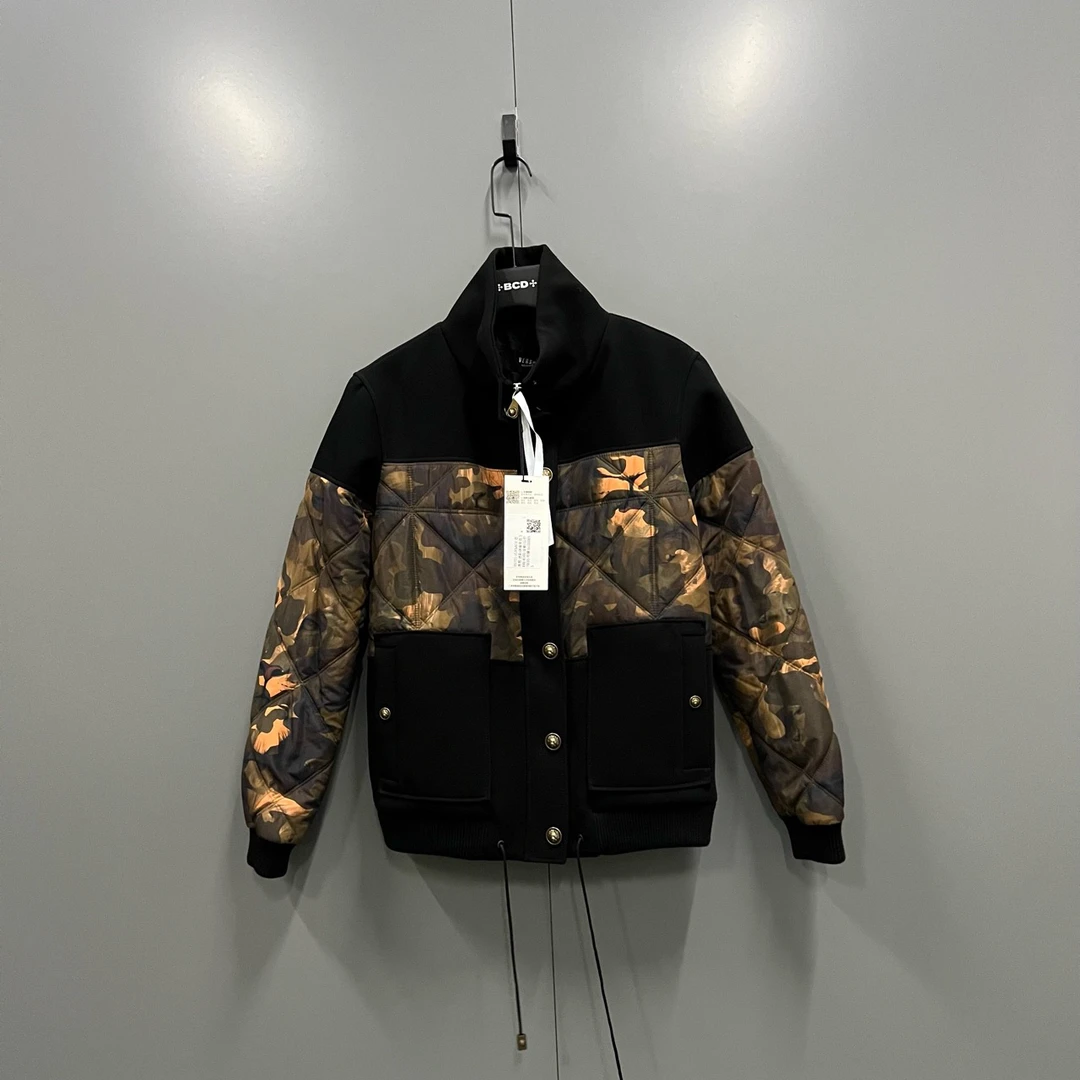 未使用 VERSACE/范思哲 (ll) 05701 迷彩拼接夹克 38 40码000855