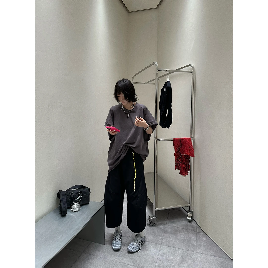 嘉仪【特立独行】弯刀八分裤