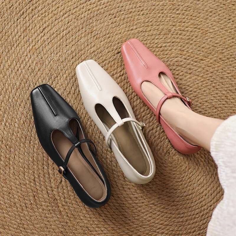 2.5cm/牛羊羊/时尚复古水洗擦色经典气质盼带单鞋