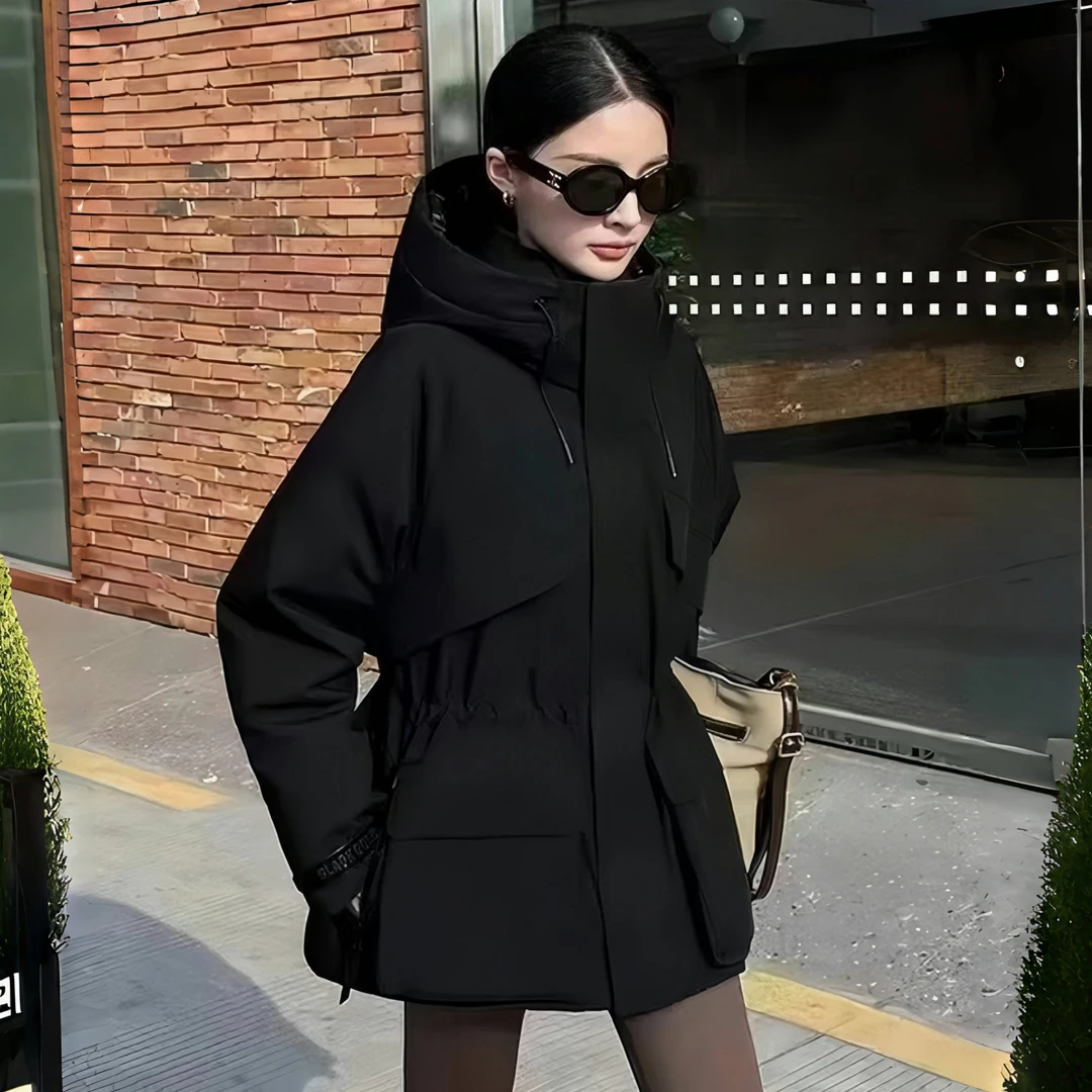 【全新风壳5.0】鹅绒服户外防风收腰中长款外套修身显瘦收腰冲锋衣