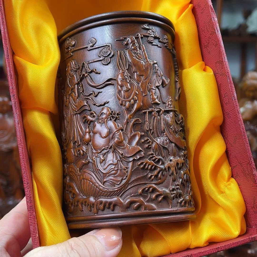 黄杨木黄杨木雕刻高度12厘米