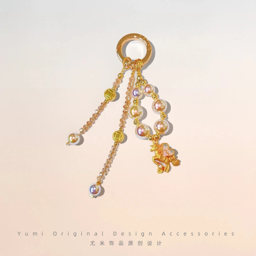 尤米原创设计手机链高端女款防丢手机挂链绳节日百搭礼物L2731