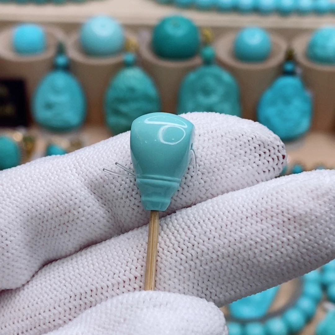 绿松石未镶嵌珠宝奇石10.2mm