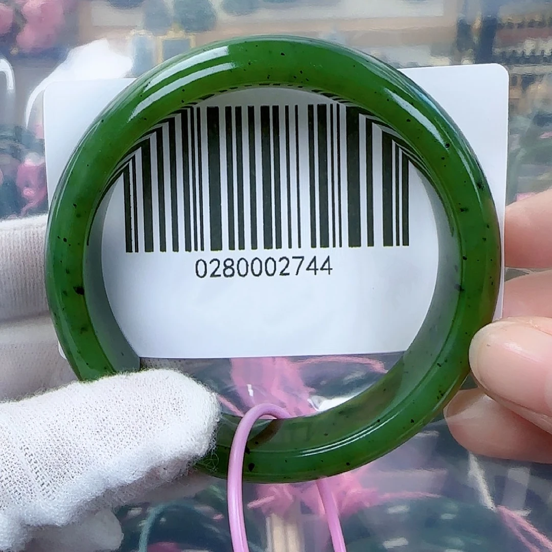 和田玉（碧玉）手镯未镶嵌58.5