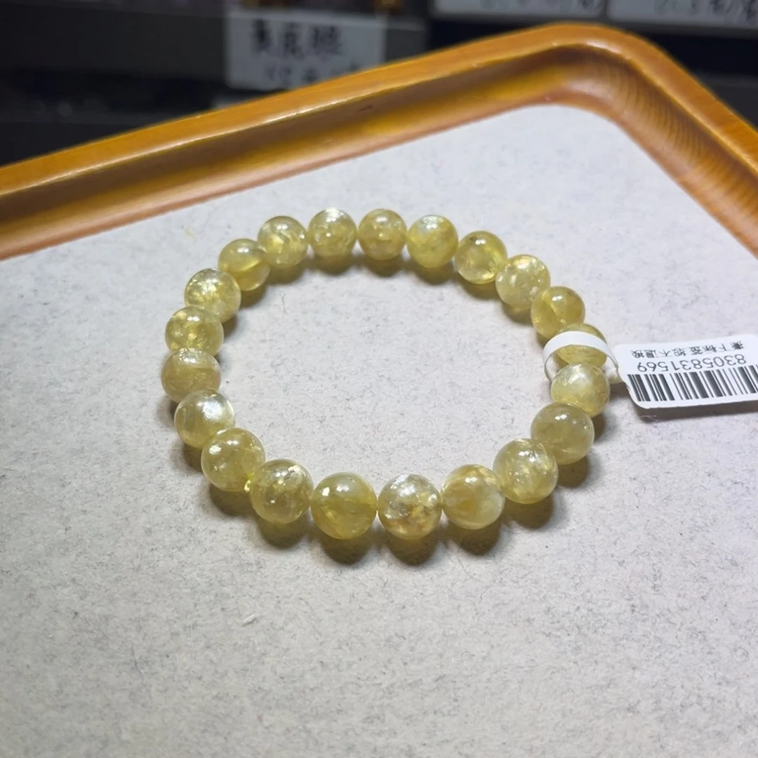 水晶手链未镶嵌金祖母晶9.2mm