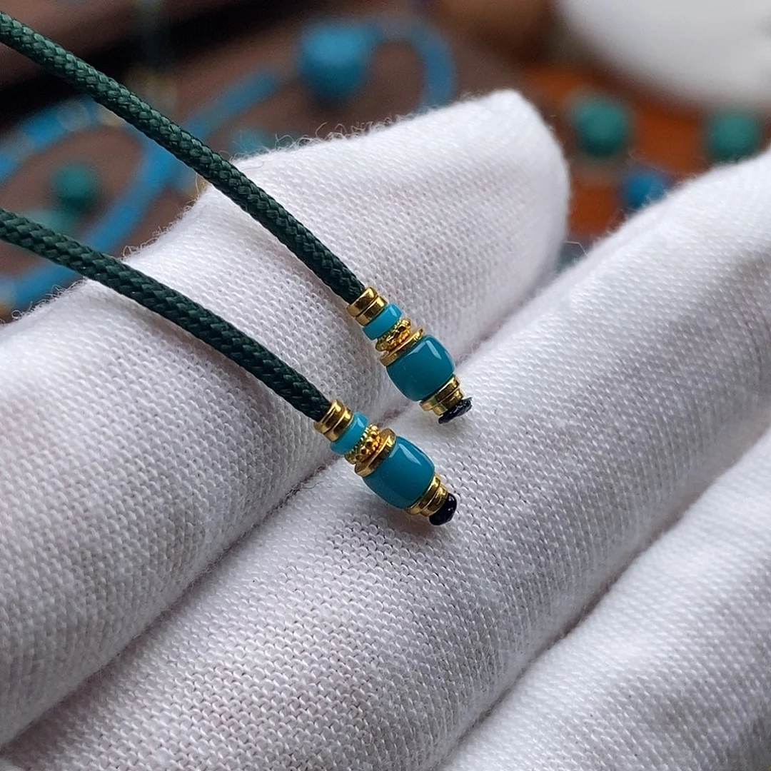 绿松石足金镶嵌绿松石配饰