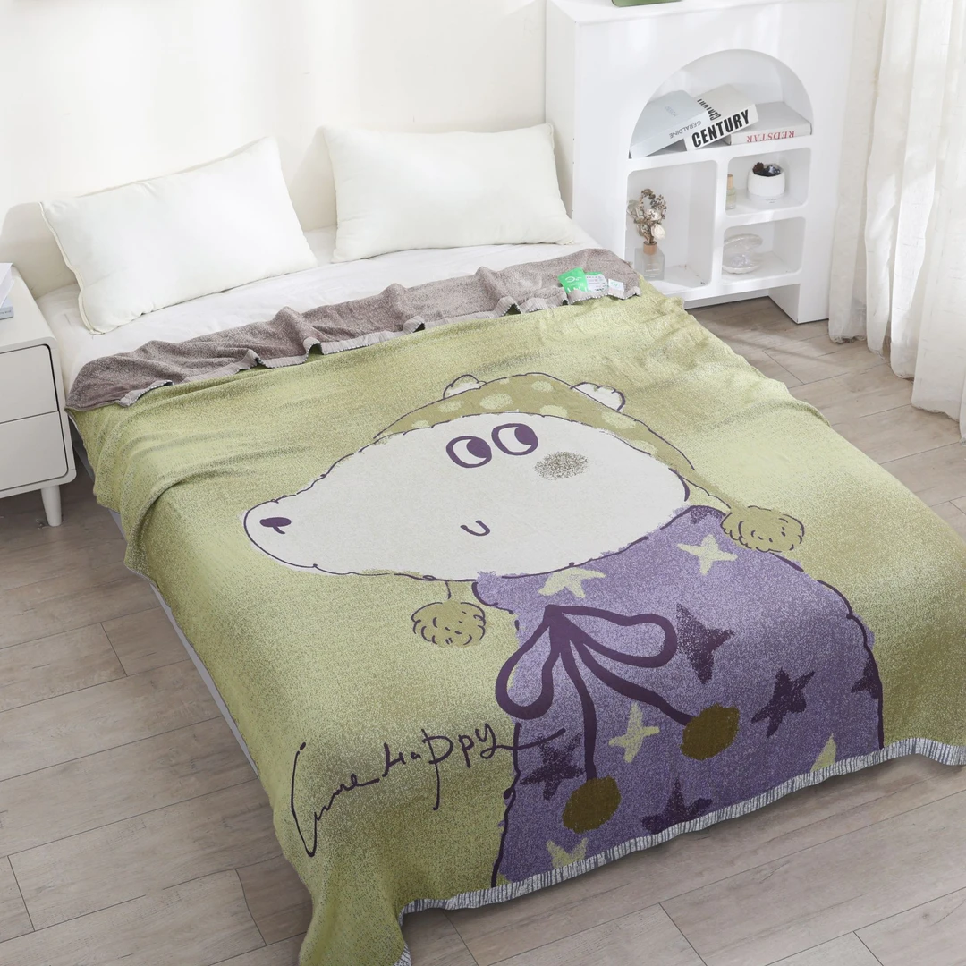 【睡衣小猪】150/200双层柔软莱赛尔纤维竹纤维冷感毯