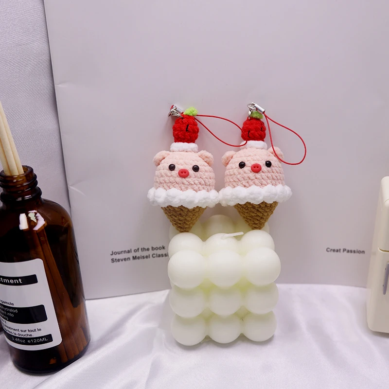 轻松熊甜筒  手工钩织手工DIY百搭时尚创意玩偶钩织