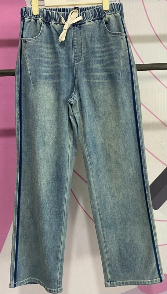 水淼2025..春夏新款阔腿裤0452