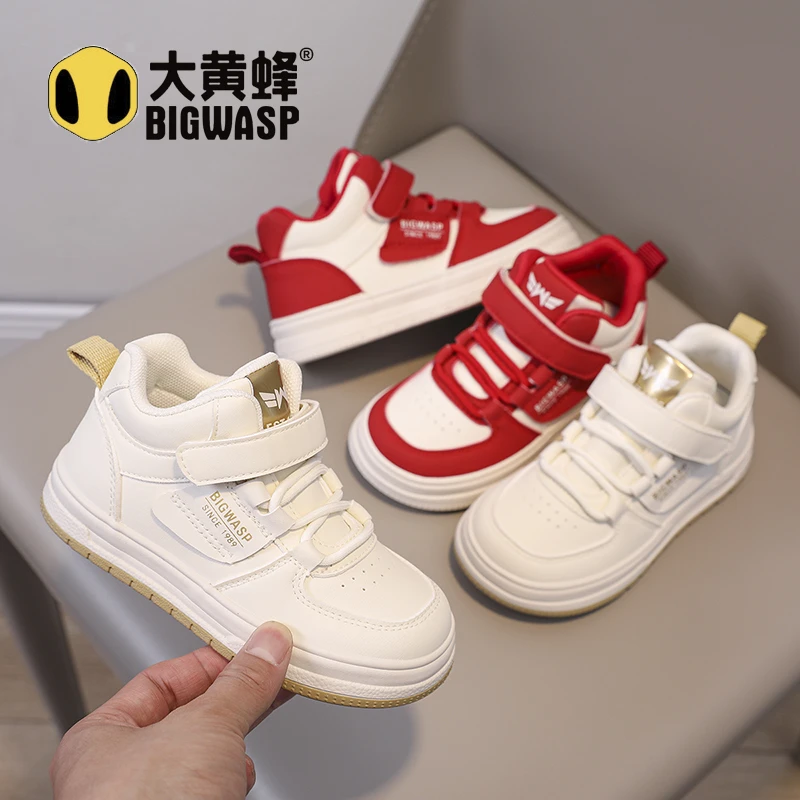 大黄蜂童鞋男女童板鞋2025秋季新款小白鞋休闲鞋儿童鞋子宝宝鞋潮