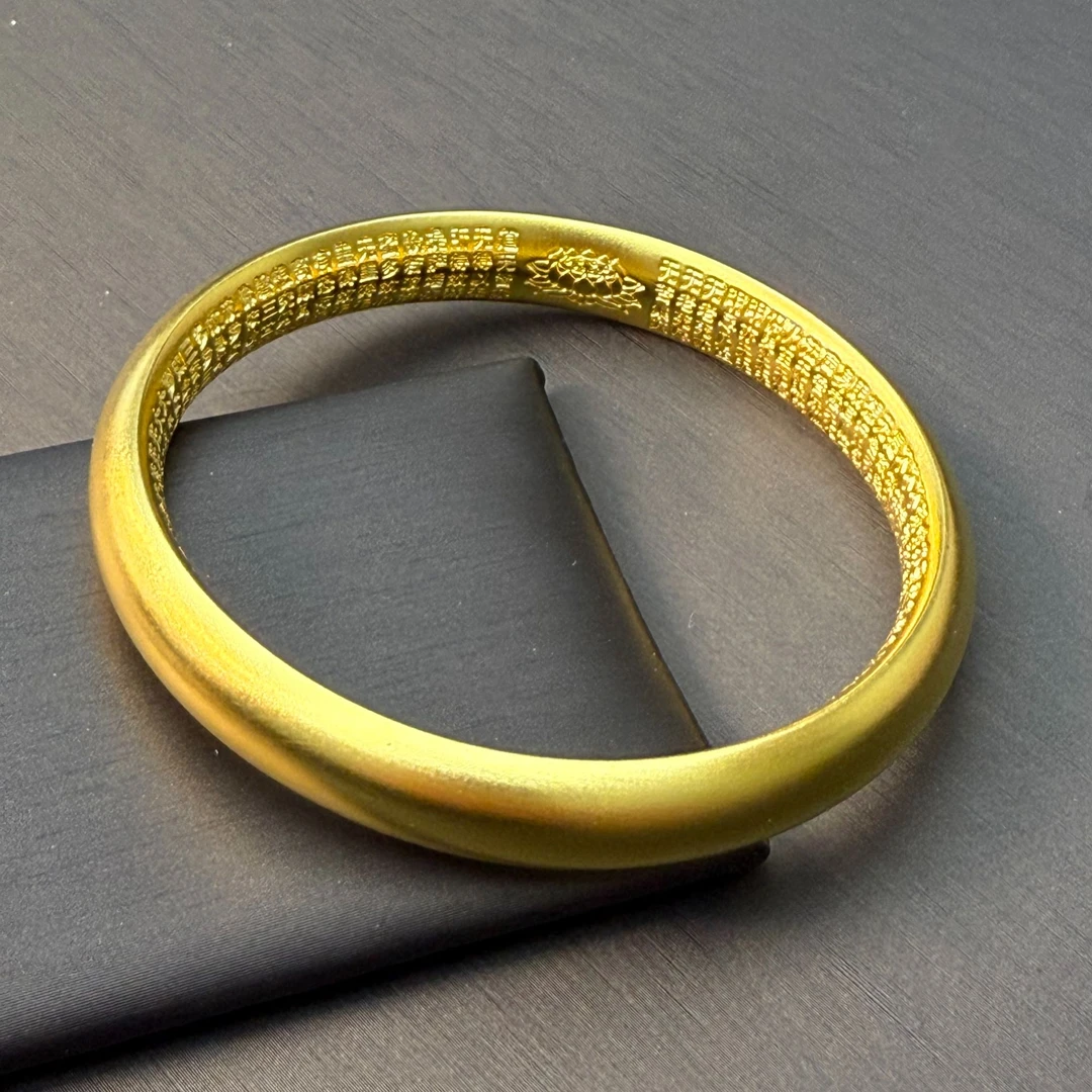 足银手镯 心经手镯