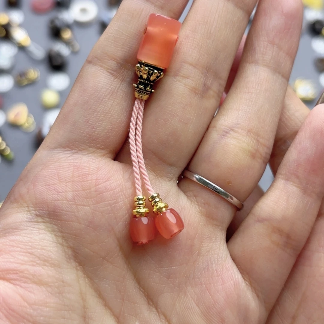 玛瑙/玉髓未镶嵌文玩配饰适配3-6mm的串