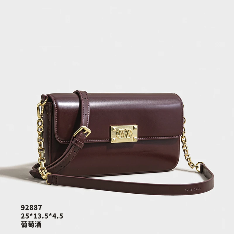 【RAIN.CUN】SK-92887-葡萄酒-高定轻奢时尚百搭潮流女神包包